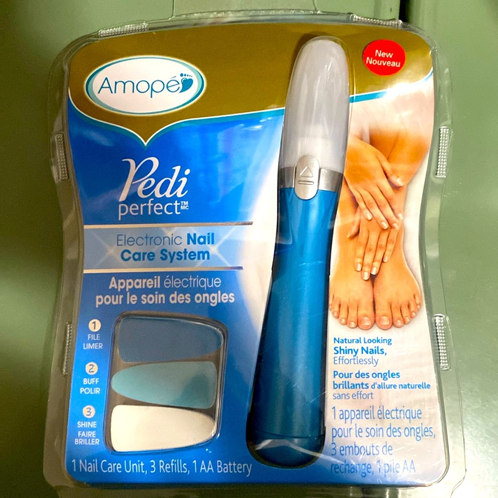 NIB Amope Pedi Perfect Electronic Nail Care System **NEW**